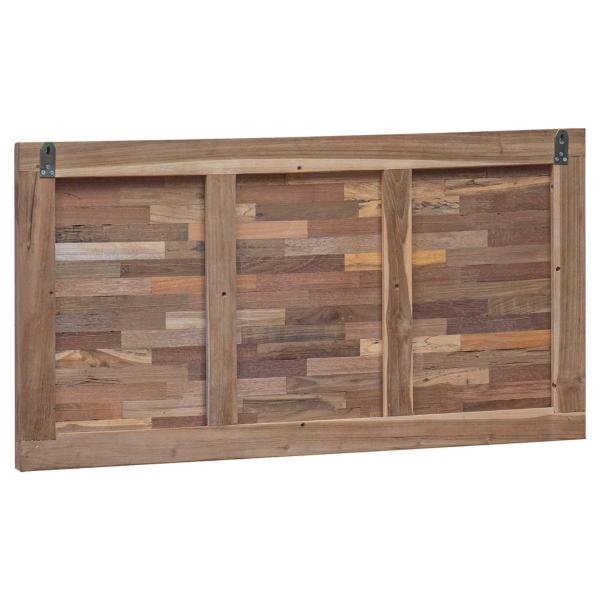 Bettkopfteil Natur Massivholz Teak