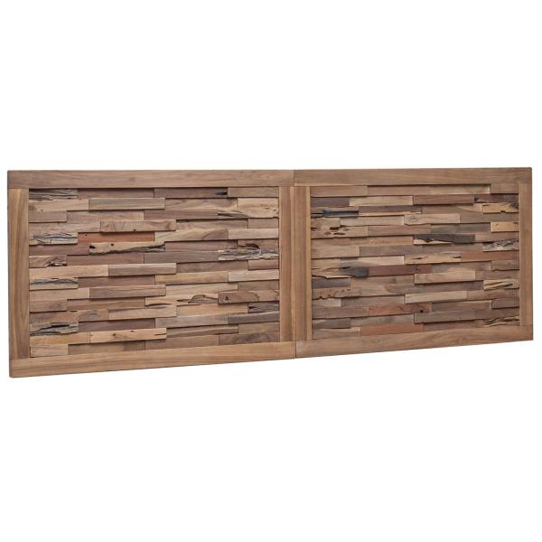 Bettkopfteil Natur Massivholz Teak