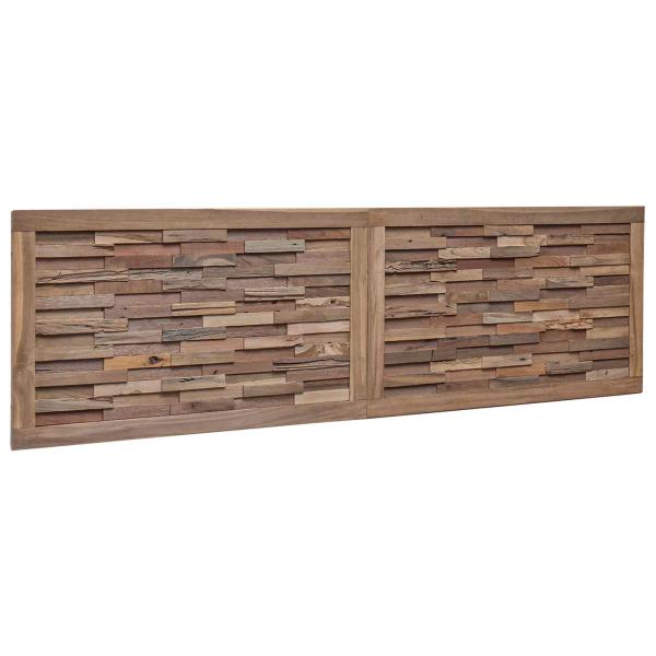 Bettkopfteil Natur Massivholz Teak
