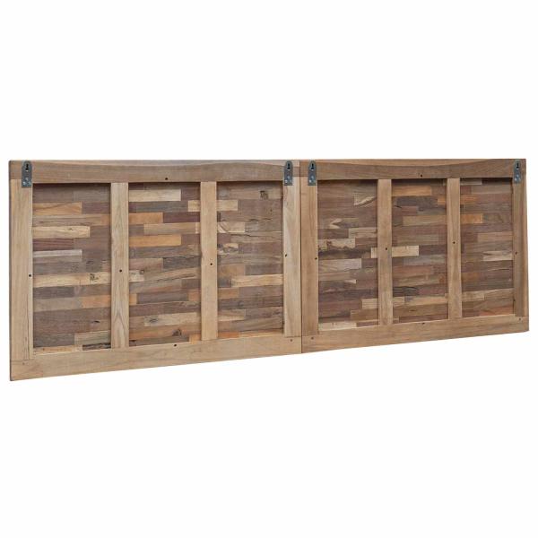 Bettkopfteil Natur Massivholz Teak