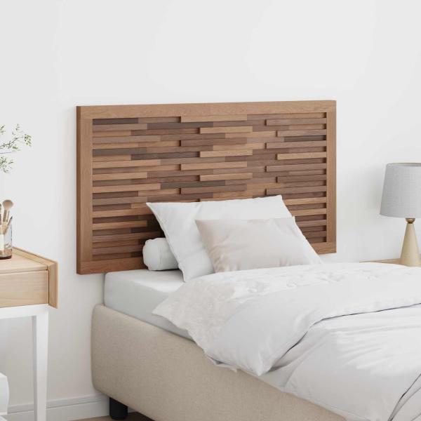 ARDEBO.de - Bettkopfteil Natur Massivholz Teak