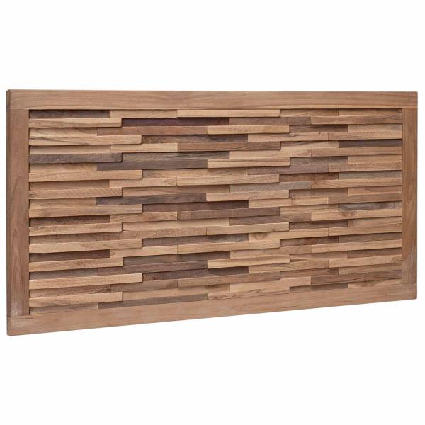 Bettkopfteil Natur Massivholz Teak
