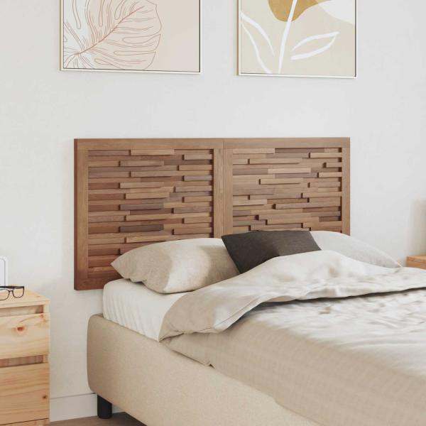 ARDEBO.de - Bettkopfteil Natur Massivholz Teak