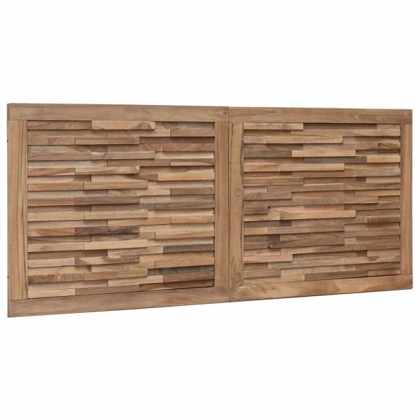 Bettkopfteil Natur Massivholz Teak