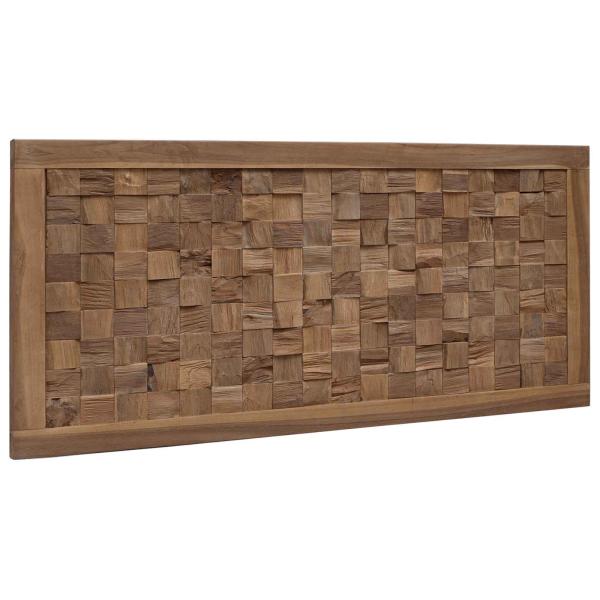 Bettkopfteil Natur Massivholz Teak