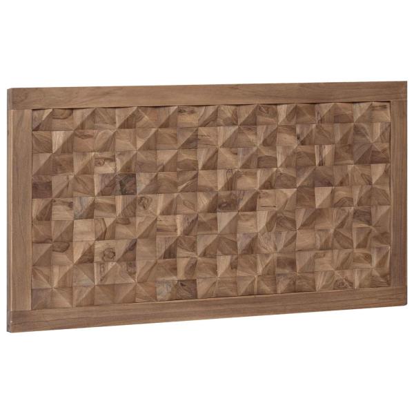 Bettkopfteil Natur Massivholz Teak