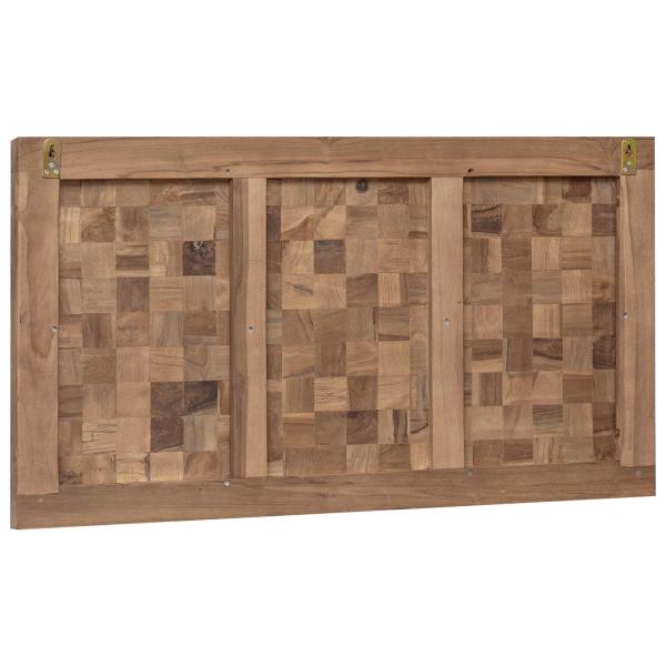 Bettkopfteil Natur Massivholz Teak