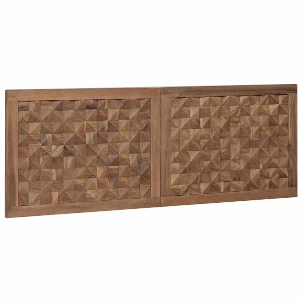 Bettkopfteil Natur Massivholz Teak