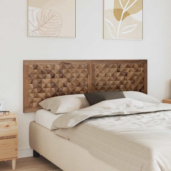 ARDEBO.de - Bettkopfteil Natur Massivholz Teak