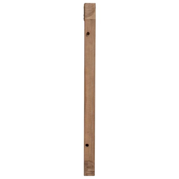 Bettkopfteil Natur Massivholz Teak