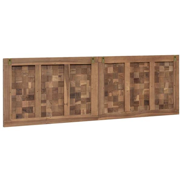 Bettkopfteil Natur Massivholz Teak