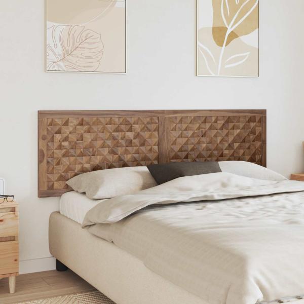 ARDEBO.de - Bettkopfteil Natur Massivholz Teak