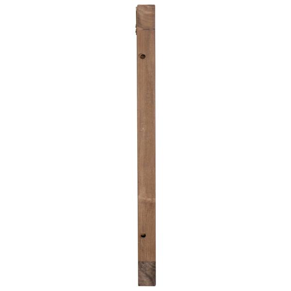 Bettkopfteil Natur Massivholz Teak