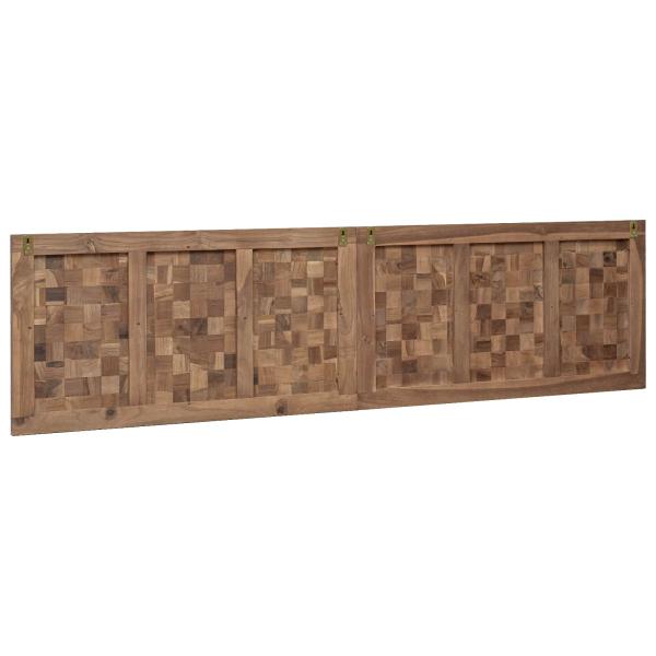 Bettkopfteil Natur Massivholz Teak
