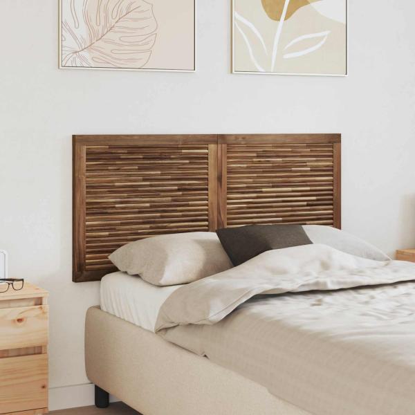 ARDEBO.de - Bettkopfteil Natur Massivholz Teak