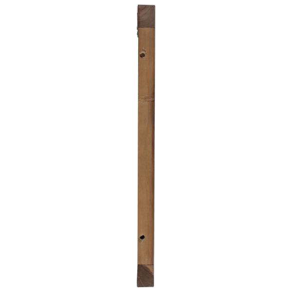 Bettkopfteil Natur Massivholz Teak