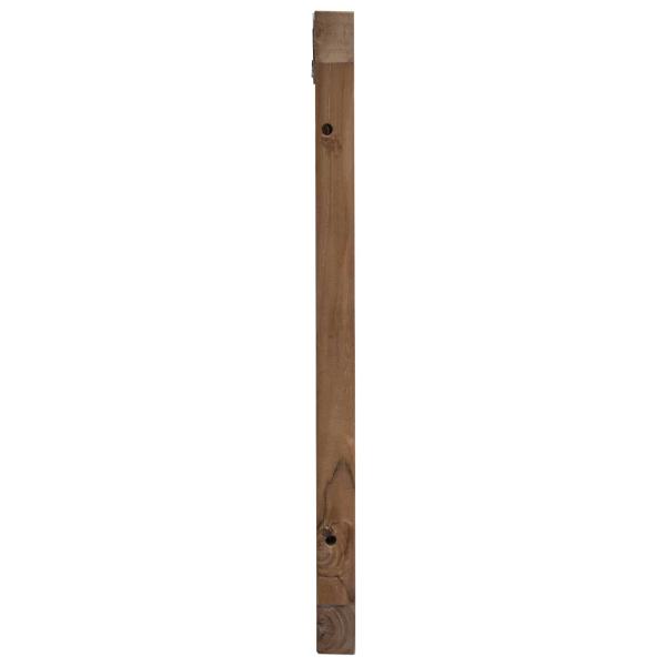 Bettkopfteil Natur Massivholz Teak
