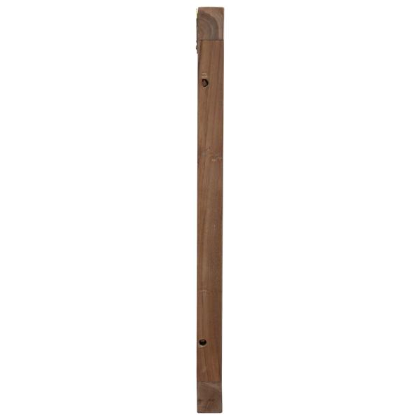 Bettkopfteil Natur Massivholz Teak