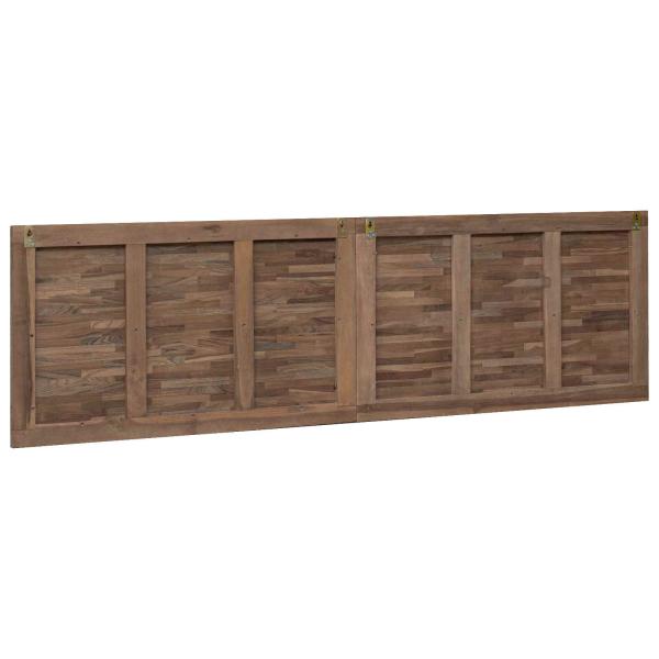 Bettkopfteil Natur Massivholz Teak