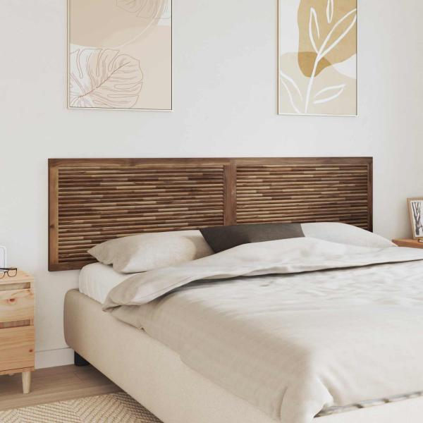 ARDEBO.de - Bettkopfteil Natur Massivholz Teak