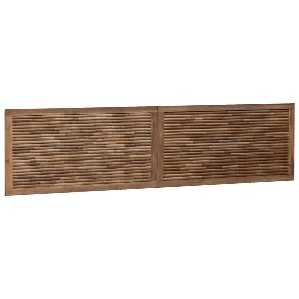 Bettkopfteil Natur Massivholz Teak