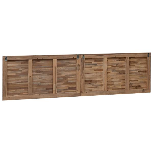 Bettkopfteil Natur Massivholz Teak