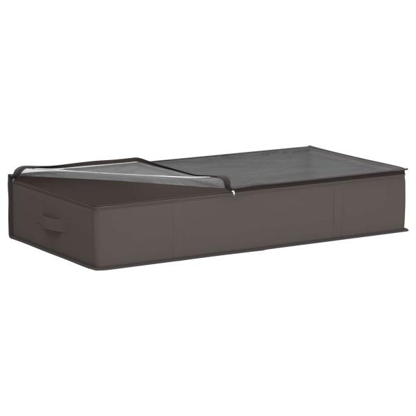 Aufbewahrungsbox mit transparentem Oberfenster 6 stk. 90 l Grau