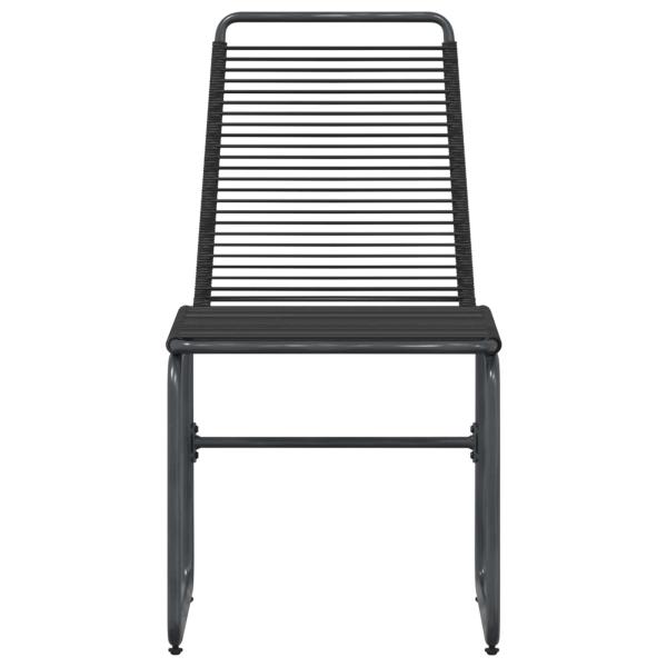 Gartenstühle 2 stk. Schwarz Rattan