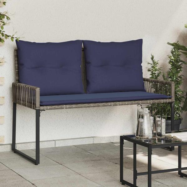 ARDEBO.de - Bank Outdoor 2 -Seater 4 stk. 110 x 59 x 82 cm Poly-Rattan