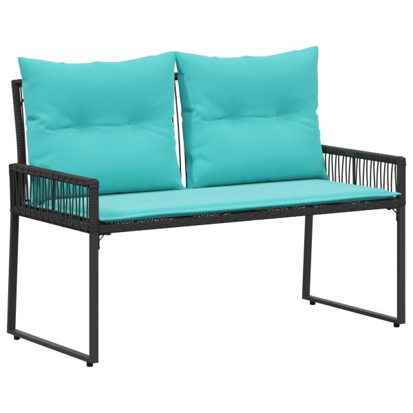 Bank Outdoor 2 -Seater 4 stk. 110 x 59 x 82 cm Poly-Rattan