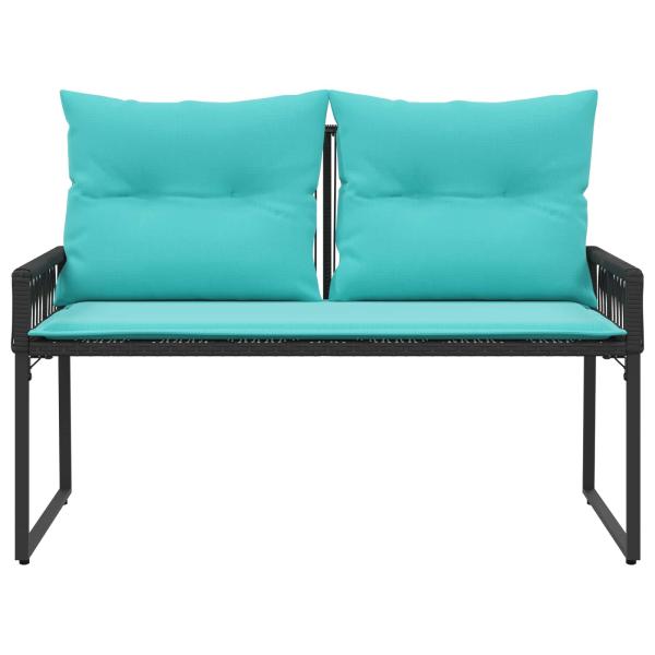 Bank Outdoor 2 -Seater 4 stk. 110 x 59 x 82 cm Poly-Rattan