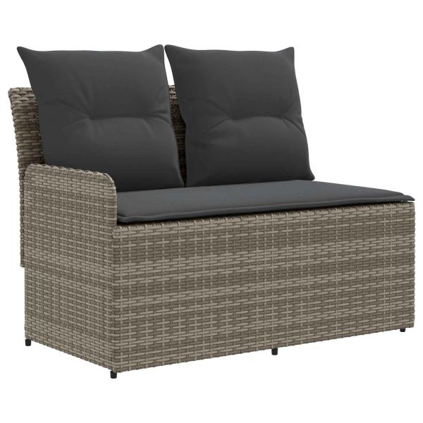 2 stk. Gartenarmsessel mit Ecksofa PE-Rattan