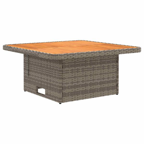 Garten Armlehnen Sofa mit Klapptisch 2 Stück PE-Rattan