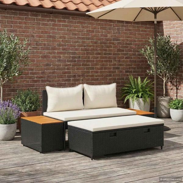 Outdoor-Sofagarnitur 4 -Seater 4 stk. 55 x 30 x 39 cm