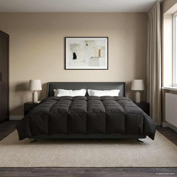 ARDEBO.de - Winterbettdecke 240 x 260 cm Winter Mikrofaser (100% Polyester)