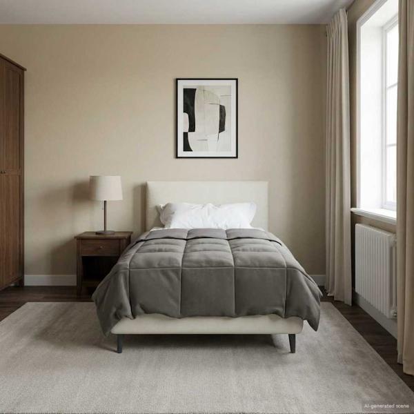 ARDEBO.de - Winterbettdecke 140 x 220 cm Winter Mikrofaser (100% Polyester)