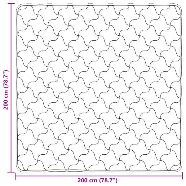 Ganzjahresbettdecke Gepolstert Rosa 200 x 200 cm