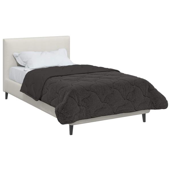 Winterbettdecke 135 x 200 cm Winter Anthrazit Atmungsaktiv