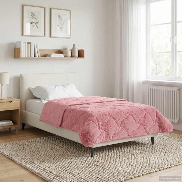Winterbettdecke 140 x 220 cm Winter Rosa Atmungsaktiv