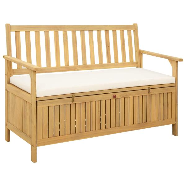 ARDEBO.de - Garten-Aufbewahrungsbank 2 -Seater 120 x 63 x 84 cm Rechteckig