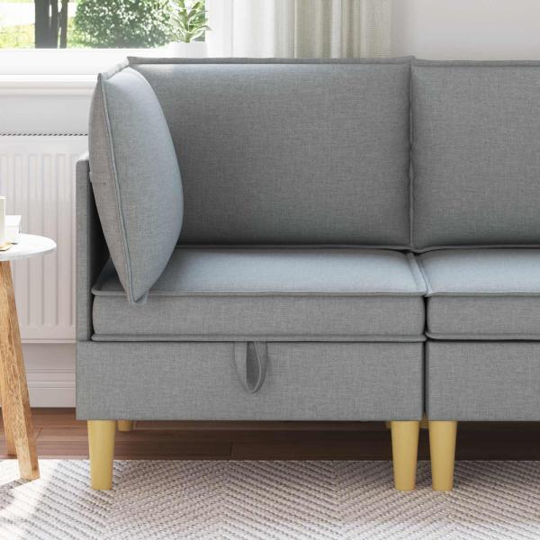ARDEBO.de - Sofa mit Stauraum Stoff