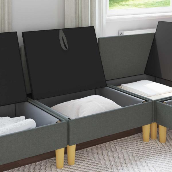 Sofa mit Stauraum Stoff