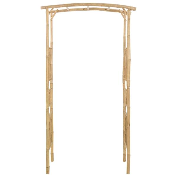 Gartenbogen Natur 110 x 40 x 205 cm Bambus