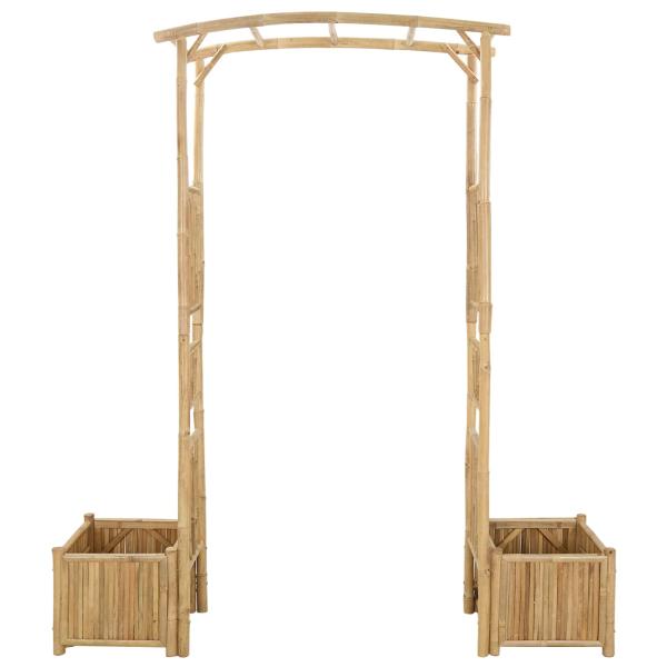 Gartenbogen Natur 177 x 40 x 205 cm Bambus