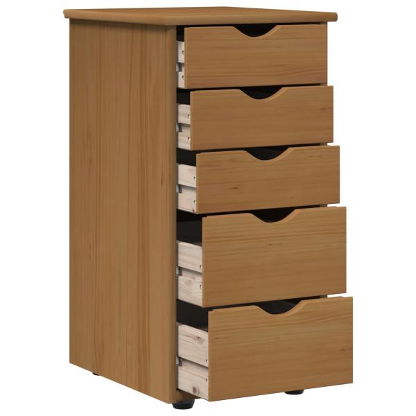 Schrank 34 x 39 x 61,5 cm Massivholz Kiefer Honigbraun