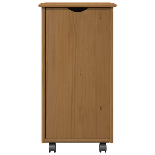 Rollschrank Honigbraun 34 x 39 x 65,5 cm Massivholz Kiefer