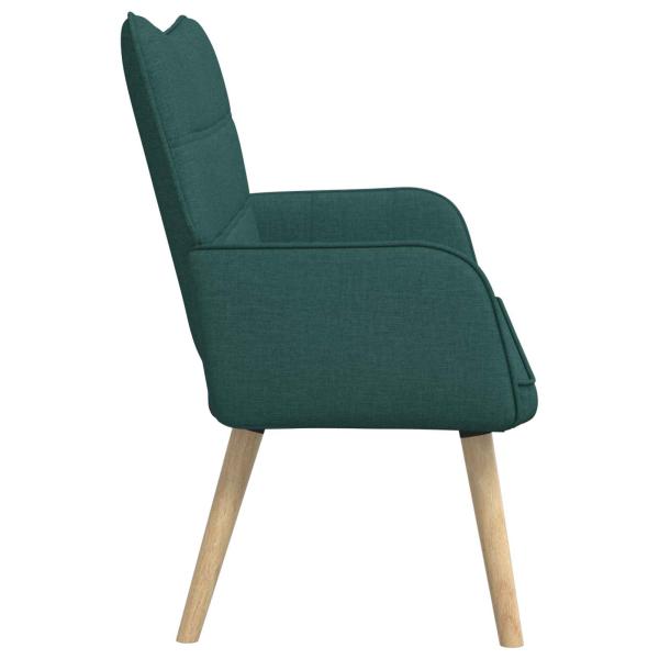 2-Sitzer Sofa Dunkelgrün 115 x 61 x 87 cm Stoff