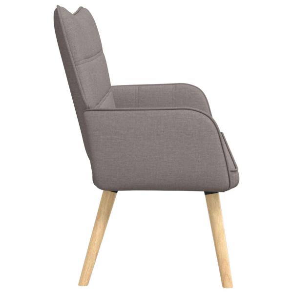 2-Sitzer Sofa Taupe 115 x 61 x 87 cm Stoff
