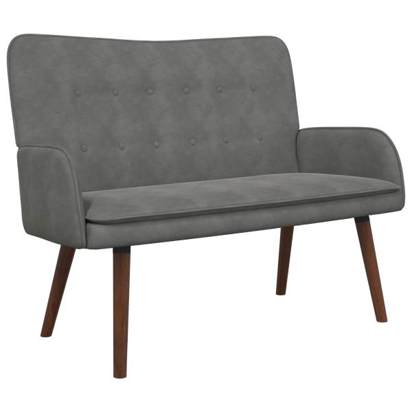 2-Sitzer Sofa Dunkelgrau 115 x 61 x 87 cm Samt