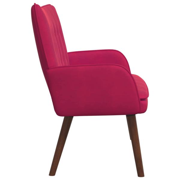 2-Sitzer Sofa Weinrot 115 x 61 x 87 cm Samt
